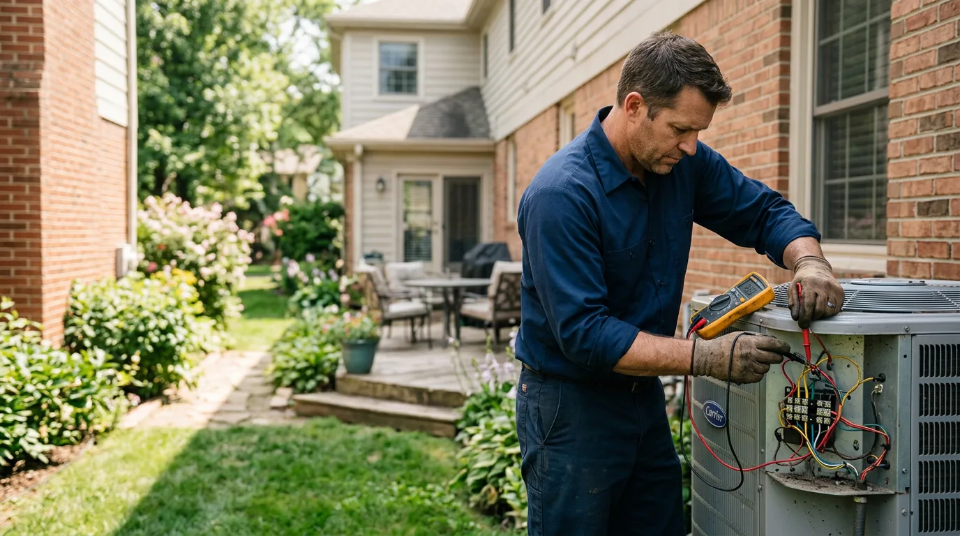HVAC technician working near Red Jacket, WV